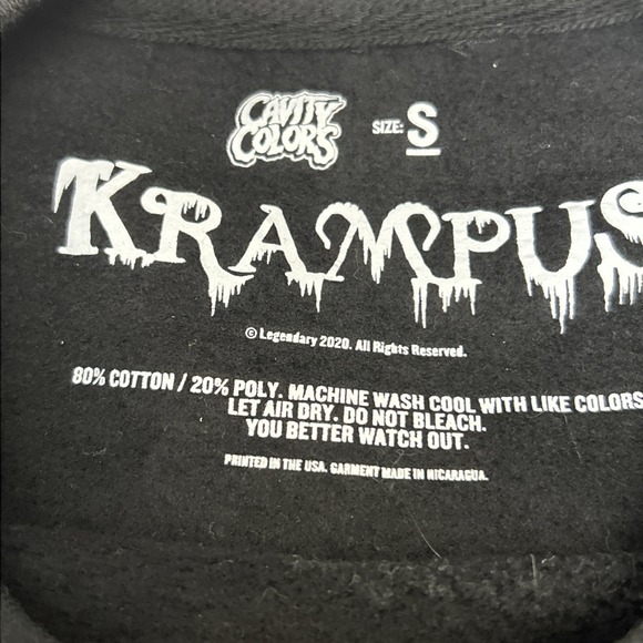 Krampus Ugly Gingerbread Christmas Sweatshirt, Cavity Colors  Mens, Small, Black - Picture 9 of 10